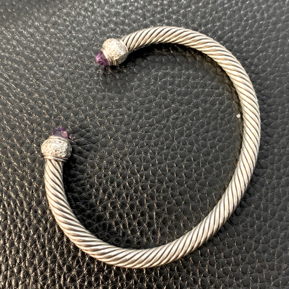 David Yurman Cable Classic w/ Amethyst & Diamonds